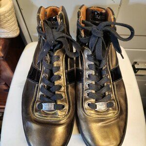 Bally Gold & Black sneakers Bally